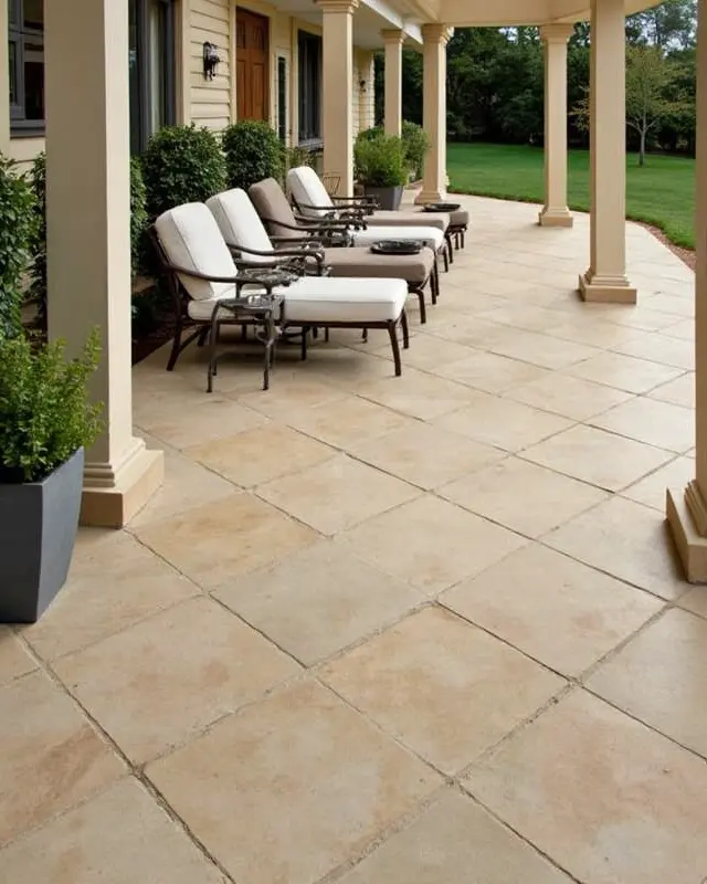 20 Stunning Beige Patio Tile Design Ideas