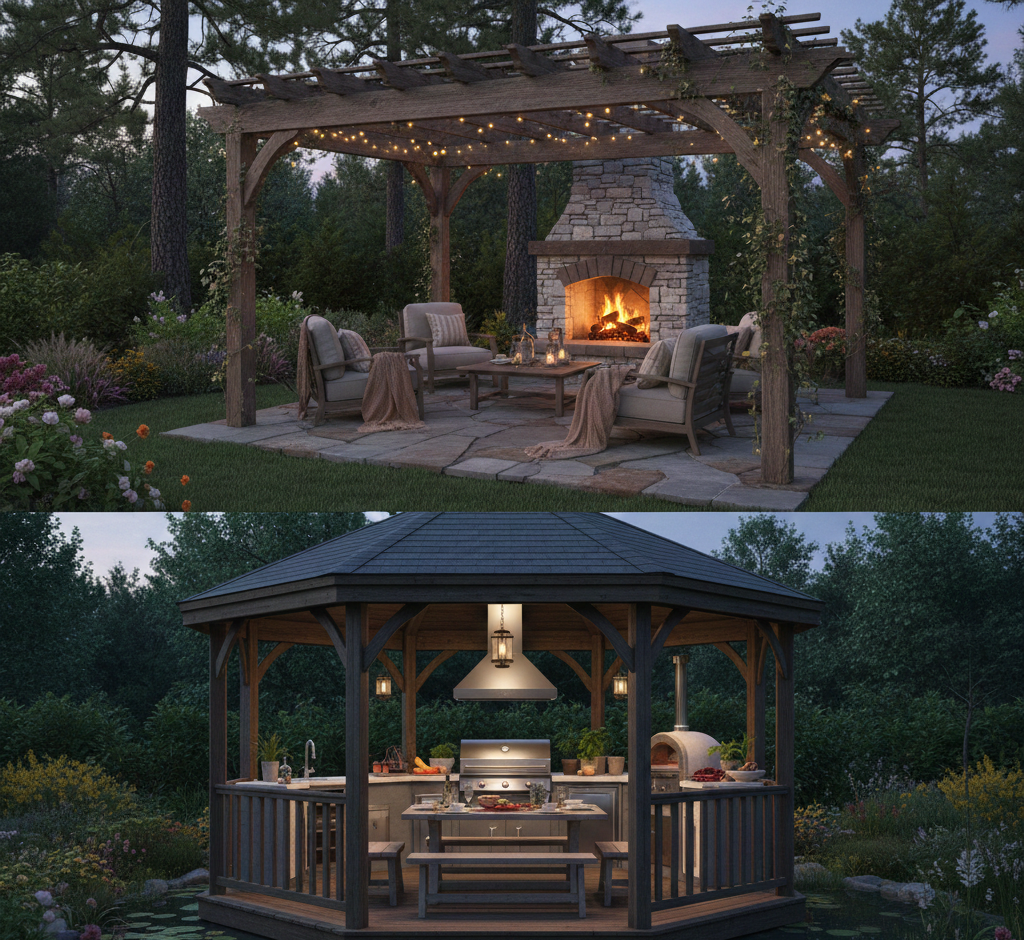 Mediterranean-style Pergola