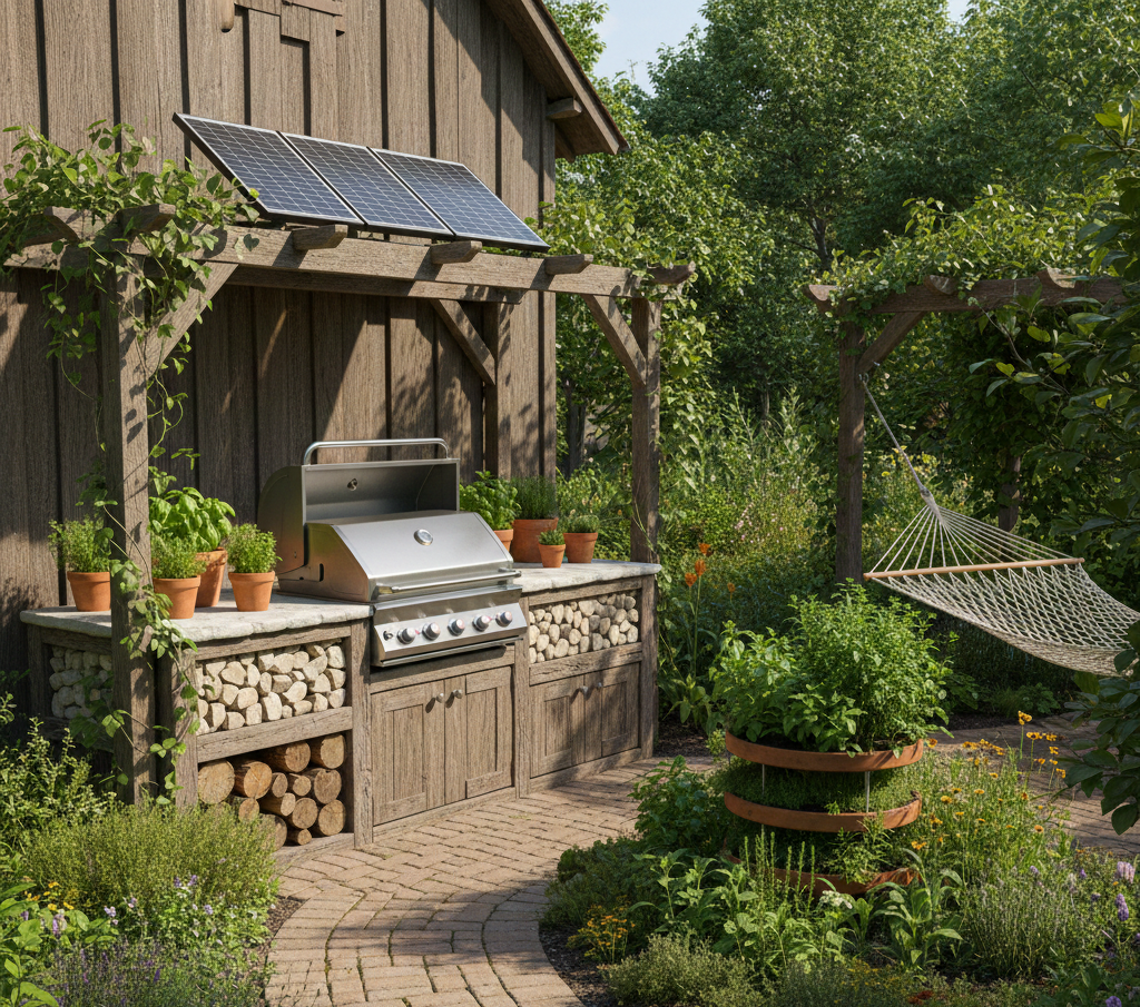 utdoor Kitchen with a View