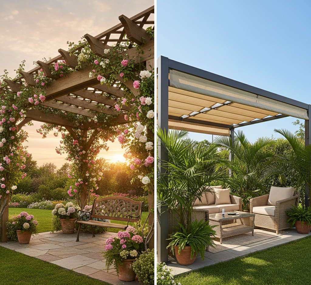 Retractable Canopy Pergola