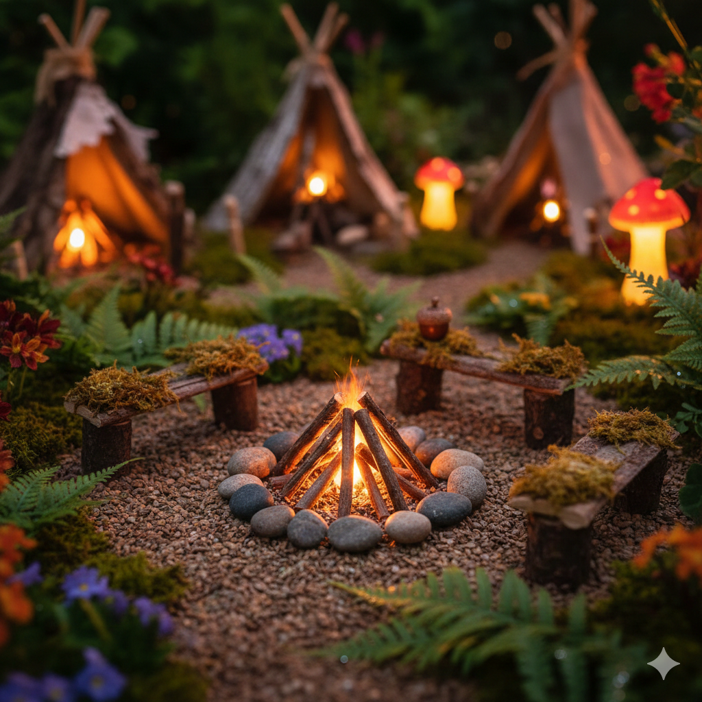 Rustic Fairy Campfire