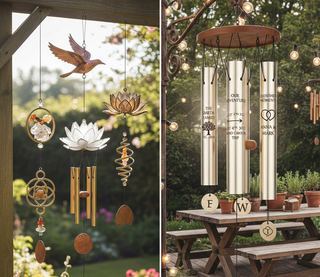 Unique Shaped Chimes Artistic Creations