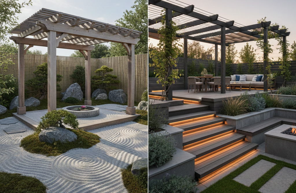 Zen Garden Pergola